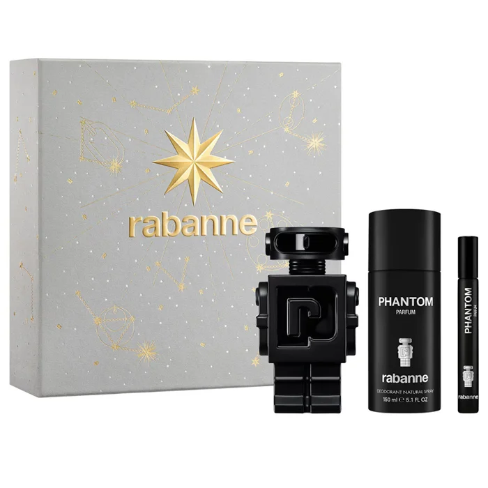 Rabanne Phantom Eau De Parfum Spray 100ml Set 3 Parti - Profumo Uomo