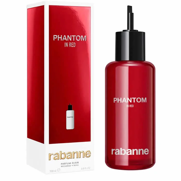 Rabanne Phantom In Red Parfum Elixir 200ml – Ricarica di Lusso