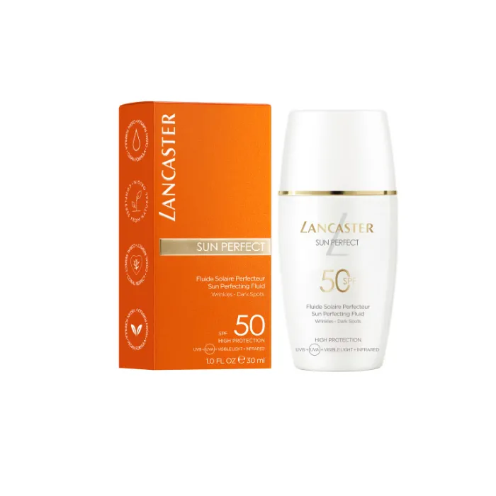 Lancaster Sun Perfect Sun Perfecting Fluid Wrinkles Dark Spots Spf50 30ml