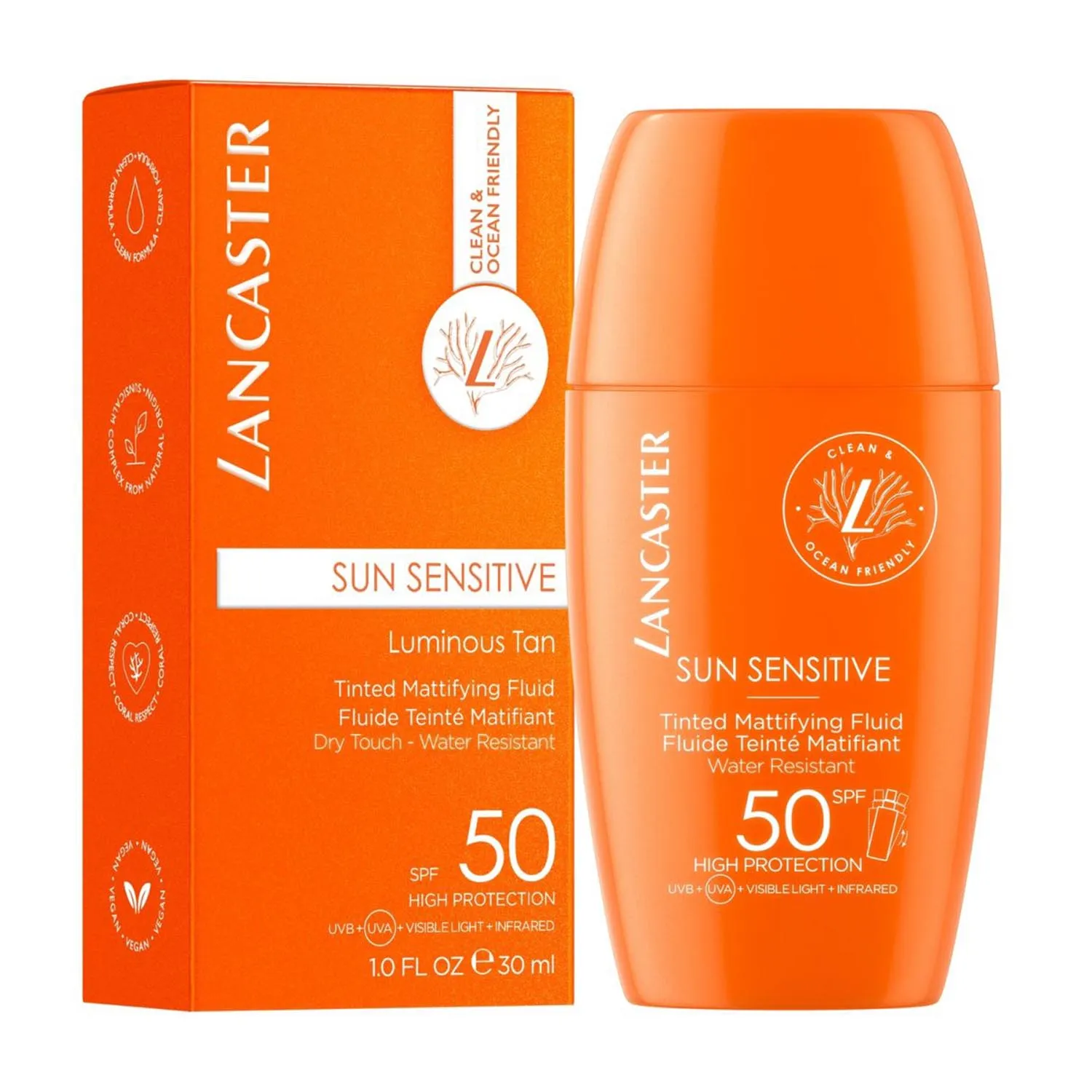 Lancaster Sun Sensitive Fluido Bronceador Luminoso Spf50 30ml Lancaster Sun Sensitive Fluido Bronceador Luminoso Spf50 Lancaster Sun Sensitive Fluido Bronceador Luminoso Spf50 30ml