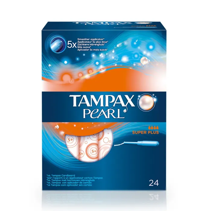 Tampax Pearl Superplus 24 Unità - Assorbenza Superiore