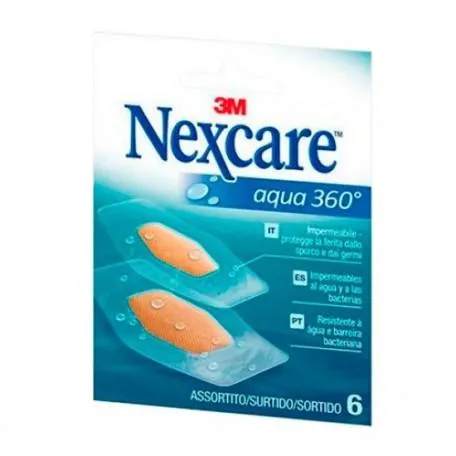Nexcare Aqua 360 Surtidas 6 Apositos - Cerotti impermeabili