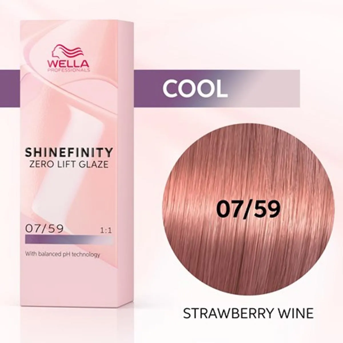 Wella Shinefinity Zero Lift Glaze Tinte 07-59 Strawberry Wine 60ml 1un Wella Shinefinity Zero Lift Glaze Tinte 07-59 Strawberry Wella Shinefinity Zero Lift Glaze Tinte 07-59 Strawberry Wine 60ml 1un