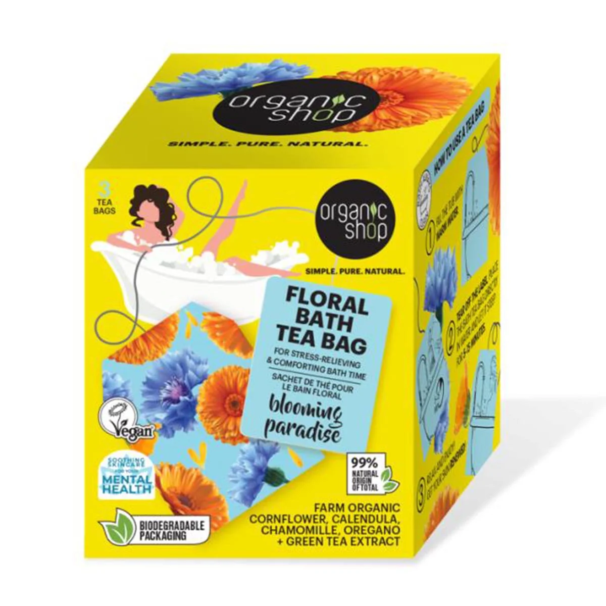 Organic Shop Floral Bath Bolsitas De Te Blooming Paradise 280un Organic Shop Floral Bath Bolsitas De Te Blooming Paradise Organic Shop Floral Bath Bolsitas De Te Blooming Paradise 280un