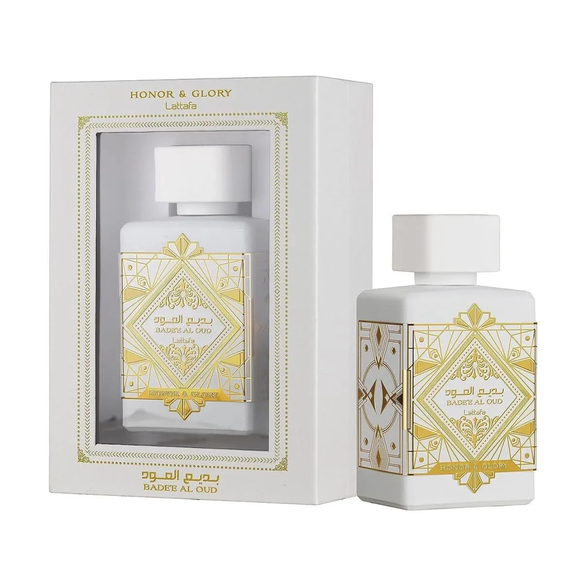 Lattafa Honor y Glory Eau De Parfum 100ml - Oud Lattafa Honor y Glory Eau De Parfum Badee Al Oud 100ml Spray Lattafa Honor y Glory Eau De Parfum 100ml - Oud