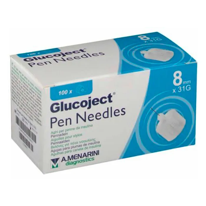 Menarini Glucoject Ago da Insulina 31gx8mm 100 Uds - Precisione e