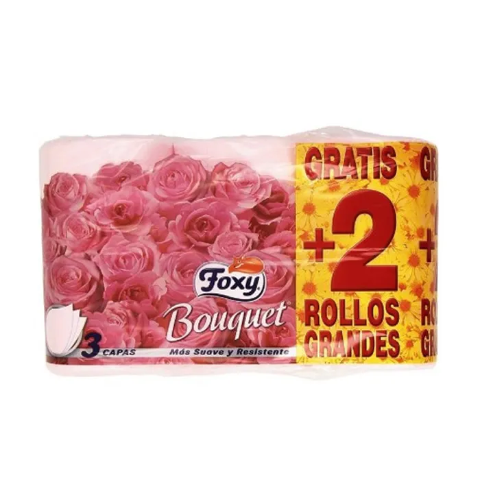 Foxy Bouquet Carta Igienica 3 Strati 4+2 Rotoli - Comfort e Qualità
