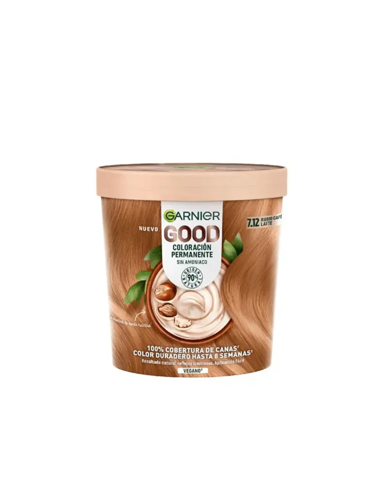 Garnier Good Coloración Permanente 7,12 Rubio Café Latte 1 U