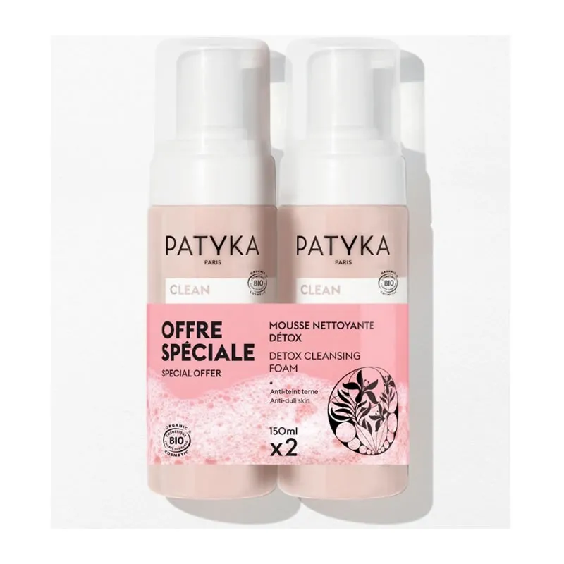 Patyka Duo Mousse Detergente Detox 2x 150ml