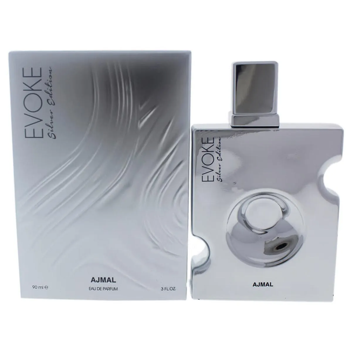 Ajmal Evoke Eau De Parfum Silver Edition 90ml Spray Ajmal Evoke Eau De Parfum Silver Edition 90ml Spray Ajmal Evoke Eau De Parfum Silver Edition 90ml Spray
