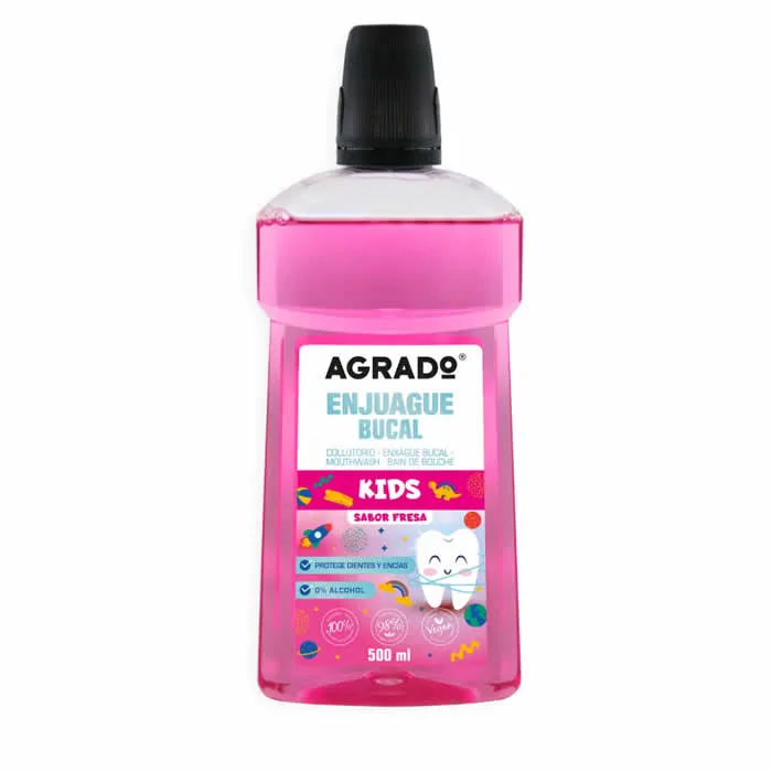 Agrado Mouthwash Kids Strawberry 500ml