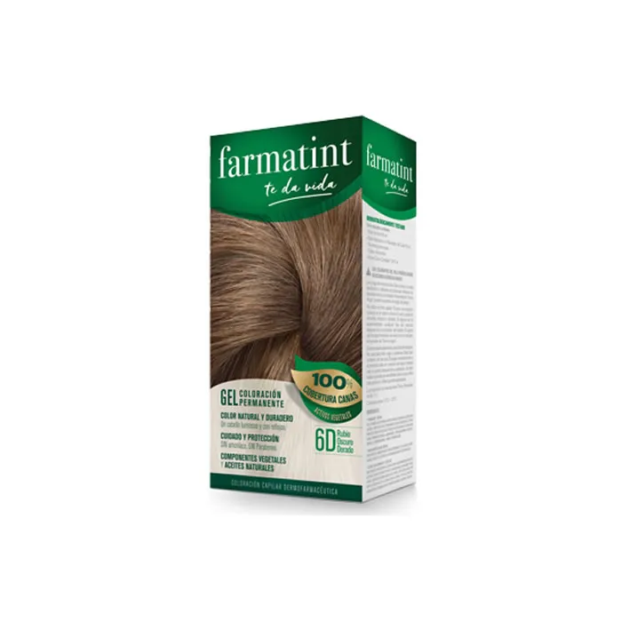 Farmatint Gel Colorazione Permanente 6D Dark Golden Blond 150ml
