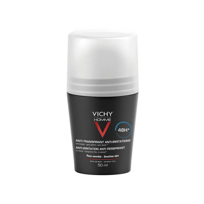 Vichy Homme Deodorant Roll On Pelle Sensibile 50ml