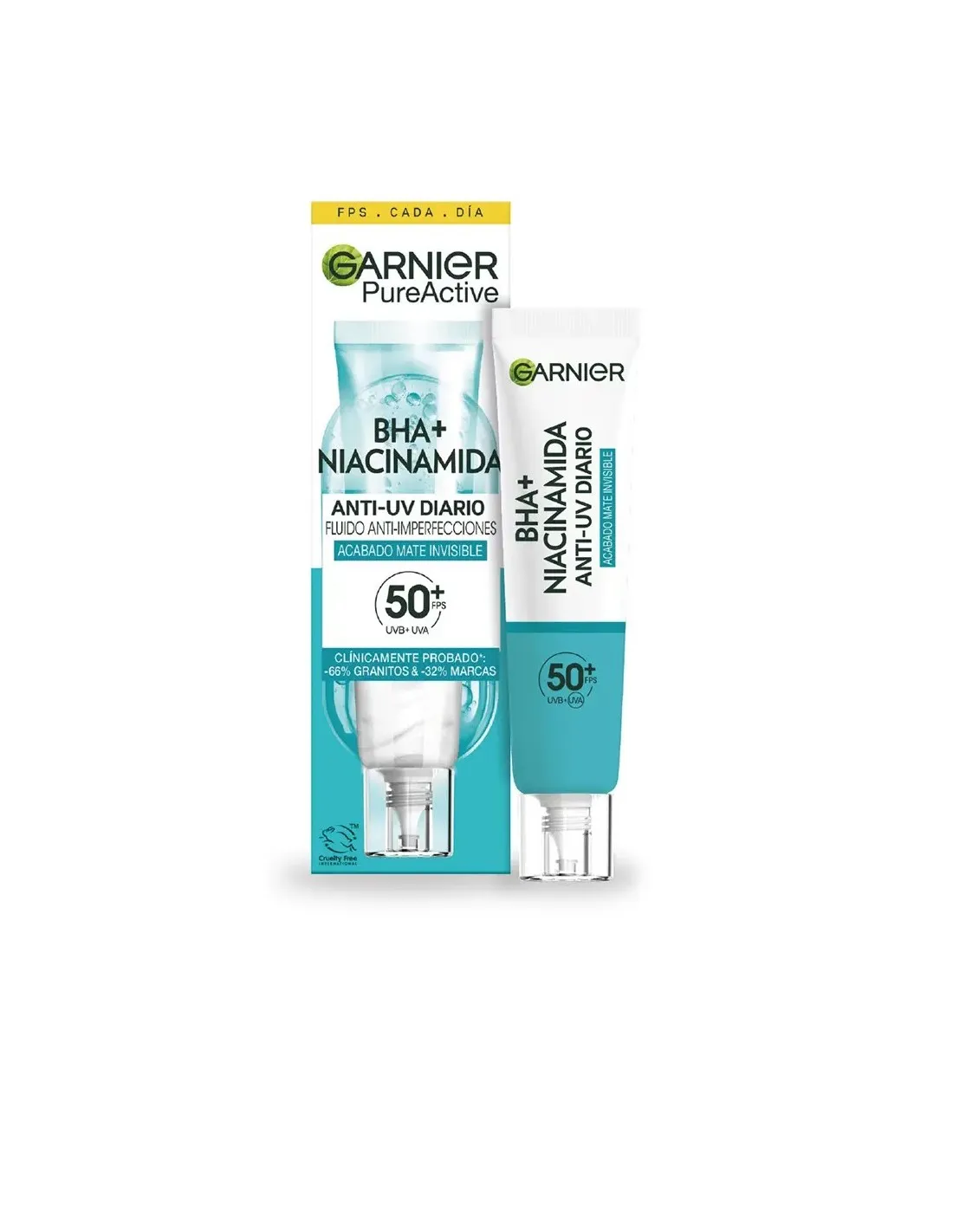 Garnier Pure Active Bha Niacinamida Fluido Anti-Imperfecciones Fps50 40ml Garnier Pure Active Bha Niacinamida Fluido Garnier Pure Active Bha Niacinamida Fluido Anti-Imperfecciones Fps50 40ml