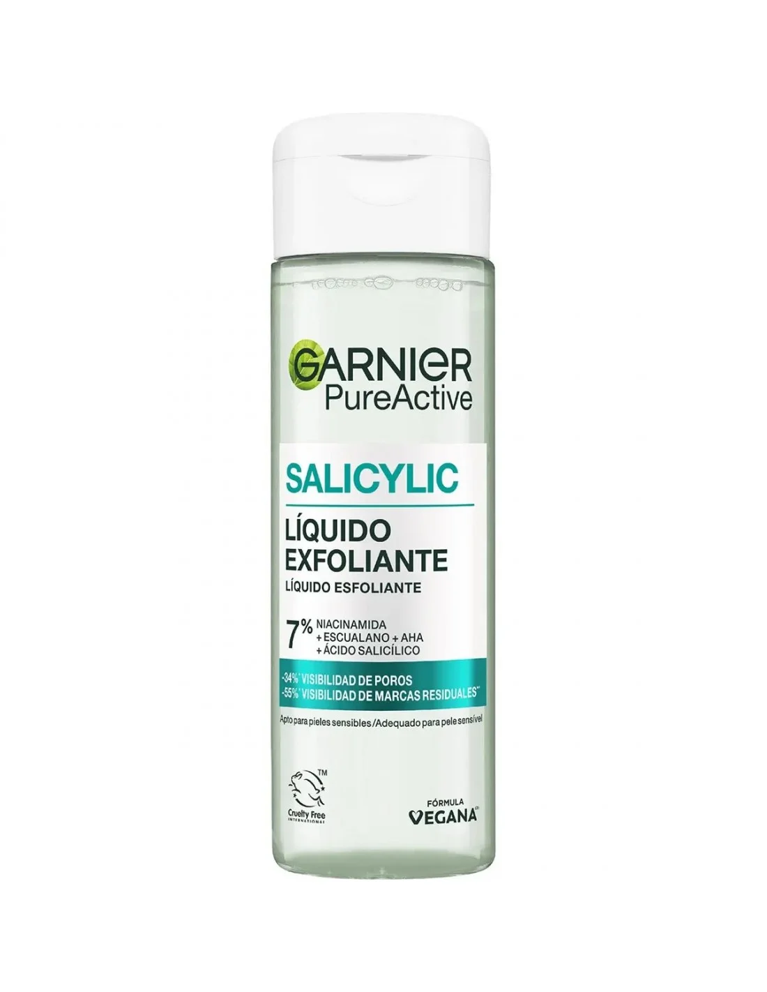 Garnier Pure Active Salicylic Líquido Exfoliante 120ml Garnier Pure Active Salicylic Líquido Exfoliante 120ml Garnier Pure Active Salicylic Líquido Exfoliante 120ml