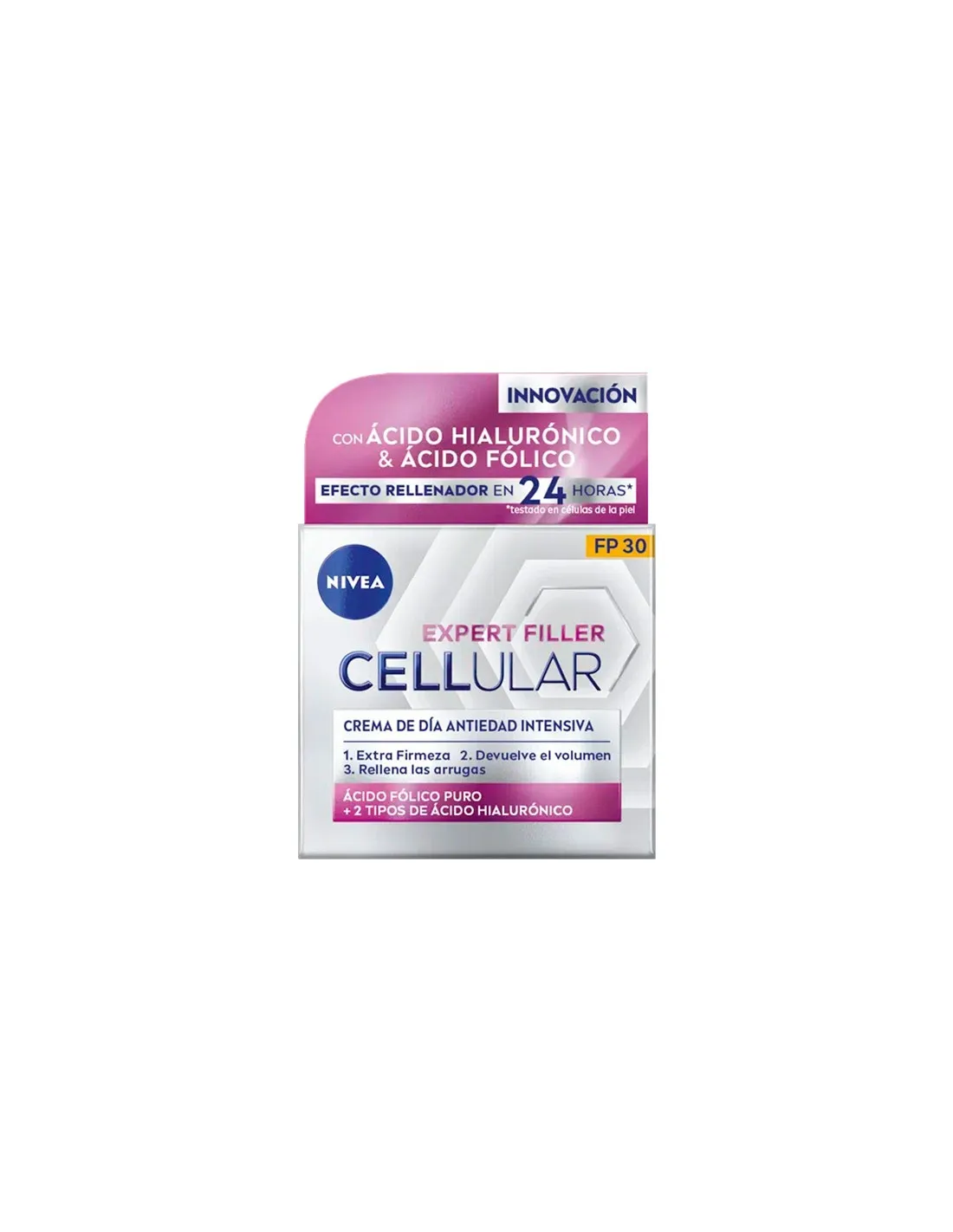 Nivea Cellular Filler Hialurónico y Fólico Crema Día Spf30 50ml Nivea Cellular Filler Hialurónico y Fólico Crema Día Spf30 Nivea Cellular Filler Hialurónico y Fólico Crema Día Spf30 50ml