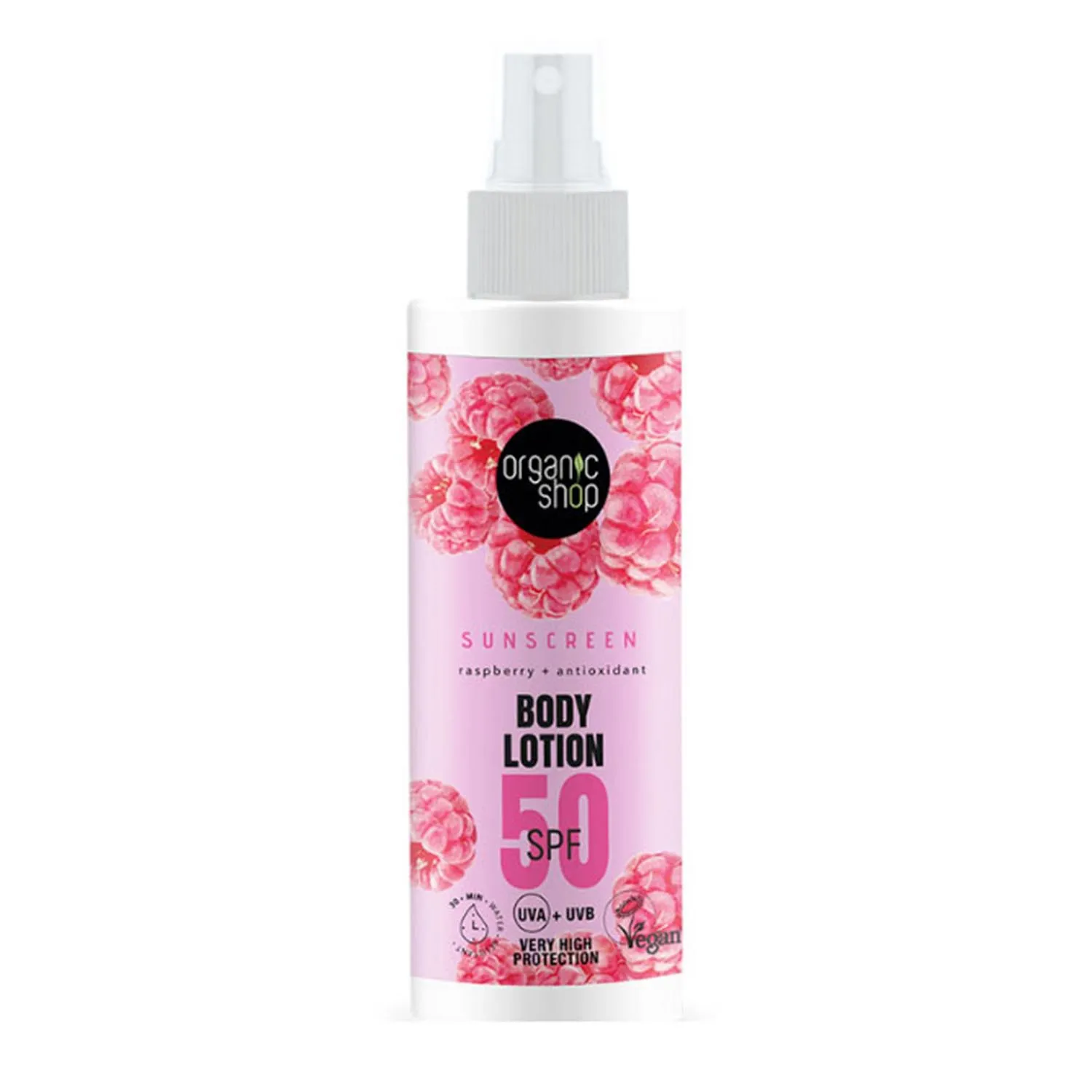 Organic Shop Raspberry Locion Corporal Spf50 150ml Organic Shop Raspberry Locion Corporal Spf50 150ml Organic Shop Raspberry Locion Corporal Spf50 150ml