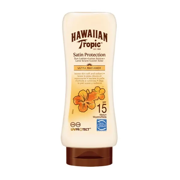 Hawaiian Tropic Satin Protection Ultra Radiance Latte Solare Spf15 180ml