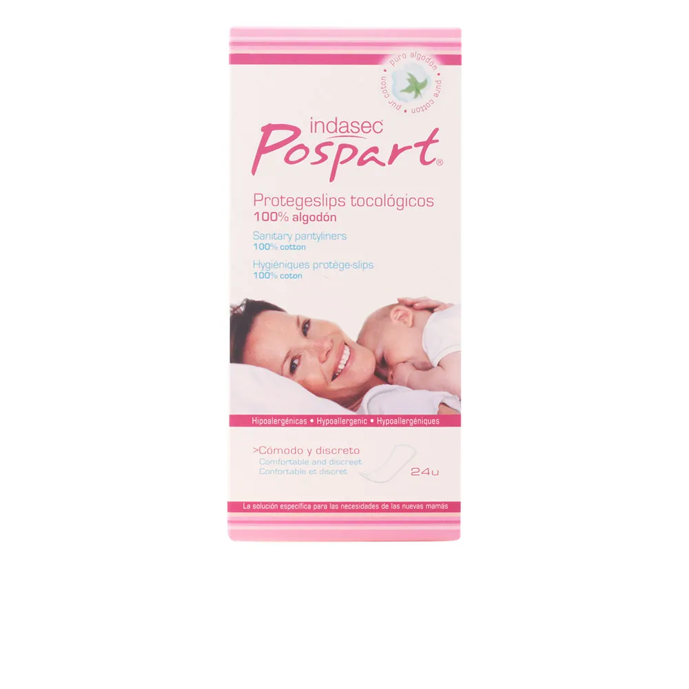 Indasec Pospart Pantilyner Tocologico 100% Cotton 24 Unitá