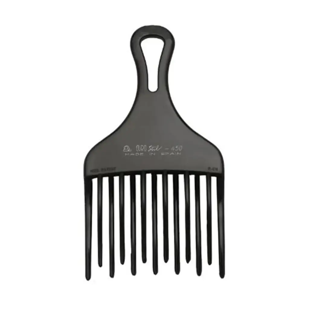 Eurostil Peine Ahuecador Doble Pua Grande Negro Negro 1un