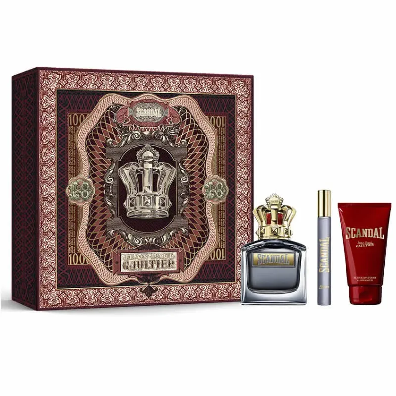 Jean Paul Gaultier Scandal For Him Eau De Toilette Spray 100ml Set 3 Parti