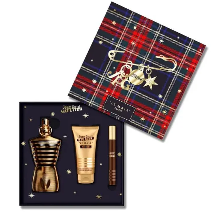 Jean Paul Gaultier Le Male Elixir Eau De Perfume Spray 125ml Set 3 Parti