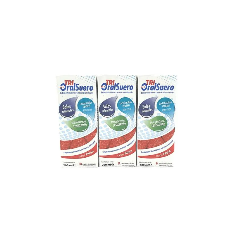 Bioral Trioralsuero Fresa Pack 3 Brick X 200ml